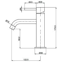 Товар: Смеситель для раковины AQUAme Siena AQM6210CR Хром - фото 2 Смеситель для раковины AQUAme Siena AQM6210CR Хром — фото 2, Смесители для раковины