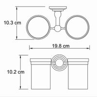 Isar K- Подстаканник двойной арт-7328D — фото 5, Стаканы для зубных щеток