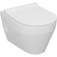 Унитаз Laparet Correct подвесной с сиденьем Микролифт — фото 1, Подвесные унитазы