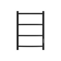 Полотенцесушитель электрический Point Афина PN04846PB П3 400x600 с полкой, диммер справа, черный — фото 1, Электрические полотенцесушители