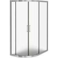 Душевой уголок Good Door Latte R-120-G-WE 120x80 профиль Белый стекло Grape — фото 1, Душевые уголки