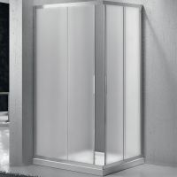 Душевой уголок BelBagno Sela 100x80 SELA-AH-2-100/80-P-Cr профиль Хром стекло рифленое — фото 1, Душевые уголки