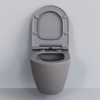 Товар: Унитаз Ambassador Queen 113T20301R подвесной Серый матовый без сиденья - фото 8 Унитаз Ambassador Queen 113T20301R подвесной Серый матовый без сиденья — фото 8, Подвесные унитазы