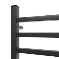 Товар: Полотенцесушитель электрический Point Вега PN71850GB П12 500x1000, диммер справа, графит блеск - фото 5 Полотенцесушитель электрический Point Вега PN71850GB П12 500x1000, диммер справа, графит блеск — фото 5, Электрические полотенцесушители