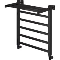 Водяной полотенцесушитель Comfysan Marte-K W-5 60x50 012540 с полкой Черный матовый — фото 1, Водяные полотенцесушители