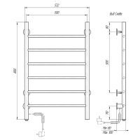 Товар: Электрический полотенцесушитель Domoterm Классик DMT 109-6 50x80 EK L Белый матовый - фото 3 Электрический полотенцесушитель Domoterm Классик DMT 109-6 50x80 EK L Белый матовый — фото 3, Электрические полотенцесушители