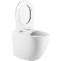 Унитаз Iberica Blanca Bilbao Alto IB.BLA.331.1B1 приставной с сиденьем Микролифт — фото 10, Приставные унитазы