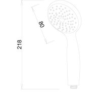 Ручной душ Melodia della vita Standard Хром арт-MKP26113 — фото 2, Лейки для душа