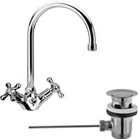 Смеситель для раковины Remer Liberty 13ULI Хром — фото 1, Смесители для раковины