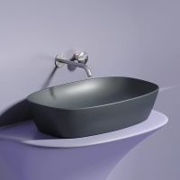 Раковина-чаша Ceramicanova Element 60 CN6049MDH Темный антрацит матовый — фото 10, Раковины накладные