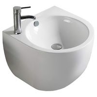 Раковина CeramaLux 49 500F Белая — фото 1, Раковины подвесные