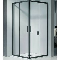 Душевой уголок Riho Hamar 2.0 90x90 G007005121 профиль Черный матовый стекло прозрачное — фото 1, Квадратные душевые уголки