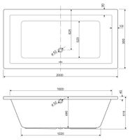 Акриловая ванна CEZARES PLANE-200-90-49-W37 — фото 3, Ванны