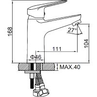 Товар: Смеситель для раковины Ledeme H51 1051L Хром - фото 4 Смеситель для раковины Ledeme H51 1051L Хром — фото 4, Смесители для раковины