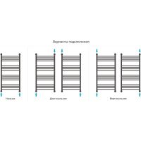 Водяной полотенцесушитель Сунержа Флюид+ 1000х500 31-0222-1050 Черный матовый — фото 2, Водяные полотенцесушители