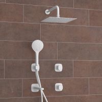 A9551.267.316.146.254.328.156.155 Встраиваемый комплект для ванны с верхней душевой насадкой, лейкой — фото 2, Душевые системы