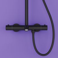 Товар: Душевая система Sancos Game SC3001MB с термостатом Черная матовая - фото 10 Душевая система Sancos Game SC3001MB с термостатом Черная матовая — фото 10, Душевые стойки