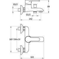 Товар: Смеситель для ванны Melodia della vita Metallica MDV35540 Хром - фото 2 Смеситель для ванны Melodia della vita Metallica MDV35540 Хром — фото 2, Для душа и ванны