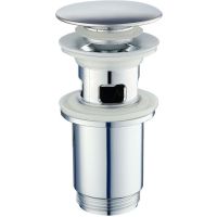 Донный клапан Haiba HB65-3 click-clack Хром — фото 1, Раковины и столешницы. Выпуски для умывальников