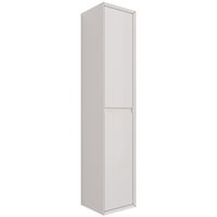 Пенал INSIGHT, 35 см, подвесной, универсальный, 2 дверцы, 4 стеклянные полки, белый глянец — фото 3, Пеналы для ванной комнаты