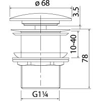 Товар: Донный клапан Iddis Optima Home OPHGM00i88 click-clack Серый матовый - фото 2 Донный клапан Iddis Optima Home OPHGM00i88 click-clack Серый матовый — фото 2, Донные клапаны