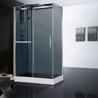 Душевая кабина Orans 120x80 8629ed0 профиль Хром задние стенки Белые — фото 4, Душевые кабины