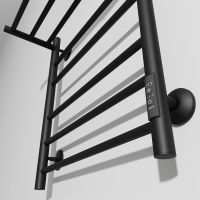 Электрический полотенцесушитель Маргроид Вид 10 600x500 10-6050-1051-9005R с полкой правый Черный ма — фото 5, Электрические полотенцесушители