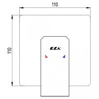 Смеситель для душа E.C.A. Tiera Черный матовый арт-102167105C1EX-K — фото 2, Смеситель для душа