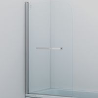 Шторка на ванну Iddis Ray 80х140 RAY6CS8i90 профиль Хром стекло прозрачное — фото 7, Шторки для ванной распашные