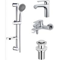 Комплект смесителей Boch Mann Ida BM10429 Хром — фото 1, Готовые комплекты для ванной комнаты