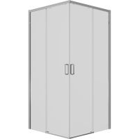 Душевой уголок Ambassador Queen 100х100 11011105 профиль Хром стекло прозрачное — фото 10, Квадратные душевые уголки