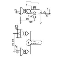 Товар: Смеситель для ванны Laparet Miniliada N2039602LPT Хром - фото 5 Смеситель для ванны Laparet Miniliada N2039602LPT Хром — фото 5, Для душа и ванны