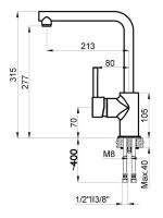 Товар: Смеситель для кухни Azario Evans AZ-15294441 Хром - фото 2 Смеситель для кухни Azario Evans AZ-15294441 Хром — фото 2, Смесители для кухни
