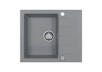 Мойка для кухни ALVEUS GRANITAL CADIT 10 CONCRETE - G81 590 X 500 1X в комплекте с сифоном 1132823, — фото 1, Кухонные мойки