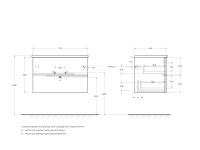 Товар: База под раковину подвесная CEZARES DUET-800-2C-SO-BO - фото 2 База под раковину подвесная CEZARES DUET-800-2C-SO-BO — фото 2, Тумбы под раковину