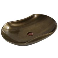 Раковина-чаша CeramaLux 66 D1334H466 Бронзовая — фото 1, Раковины накладные