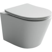 Унитаз Ceramicanova Balearica CN6000MW подвесной Белый матовый с сиденьем Микролифт — фото 1, Подвесные унитазы