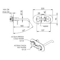 Товар: Смеситель для раковины Remer X-Style Хром арт-X15L - фото 2 Смеситель для раковины Remer X-Style Хром арт-X15L — фото 2, Смесители для раковины