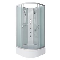 Душевая кабина Niagara Classic NG-3302-14BKG (100х100х200) средний поддон(26см),стекло матовое,4 мес — фото 1, Душевые кабины