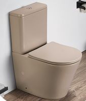 Унитаз компакт CeramaLux 2179XMC Капучино матовый с бачком и сиденьем Микролифт — фото 3, Унитазы