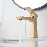 Смеситель для раковины Rose R18G R1801G-1 Золото матовое — фото 9, Смесители для раковины