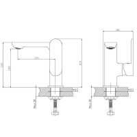 Смеситель для раковины Haiba Хром арт-HB12590 — фото 2, Смесители для раковины