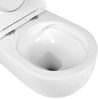 Унитаз Bond Oval F10-10 подвесной Белый с сиденьем Микролифт — фото 3, Подвесные унитазы