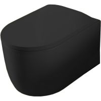 Унитаз Artceram Monet MNV001 17 00 подвесной Черный матовый без сиденья — фото 1, Подвесные унитазы