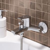 Смеситель для ванны Ростовская Мануфактура Сантехники SL132-009E Хром — фото 2, Для душа и ванны