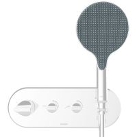 Смеситель для душа Bossini Apice Z00521.045 с термостатом Белый матовый — фото 1, Смеситель для душа