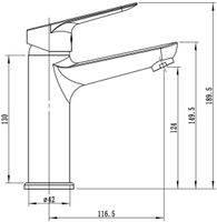 Смеситель "Kazan" д/рак, арт. KZ26M — фото 2, Смесители для раковины