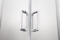 AQ NAA 1142-80 Душевой уголок квадратный, двери раздвижные 800x800x2000 профиль хром, стекло прозрач — фото 6, Прямоугольные душевые уголки