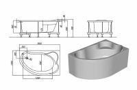 Акриловая ванна Kolpa San Amadis 160х100 L 567330 без гидромассажа — фото 2, Акриловые ванны
