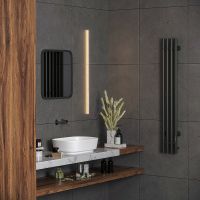 Электрический полотенцесушитель Aringa Токио 120x15 AR03016BL Черный — фото 4, Электрические полотенцесушители